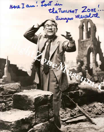 Burgess Meredith autograph